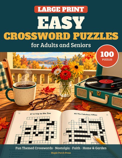 Easy Large Print Crossword Puzzles for Adults and Seniors